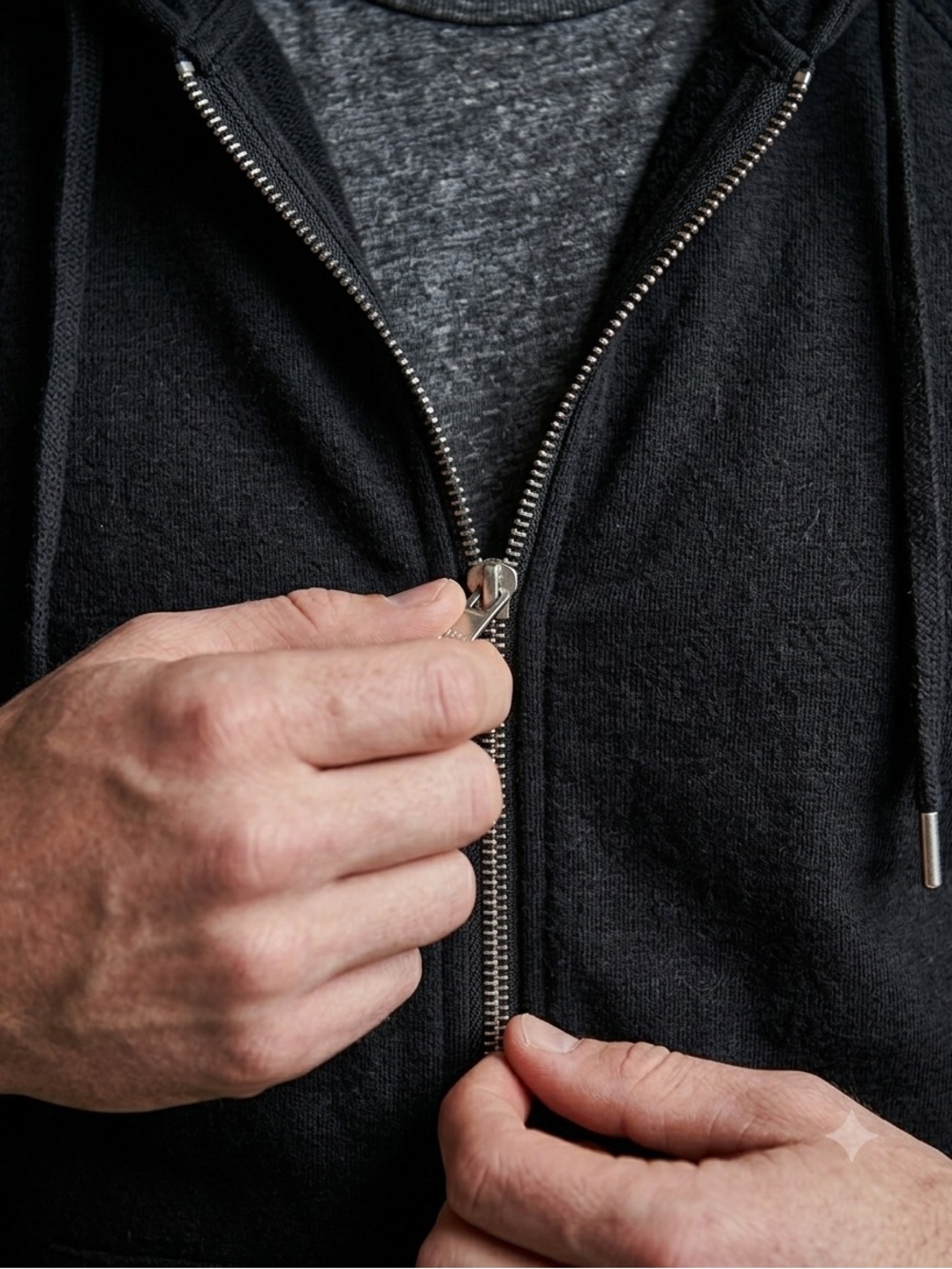 NIB Flint and Tinder 10-Year Full Zip Hoodie 2.0 Black Large Factory Sealed - Picture 5 of 12
